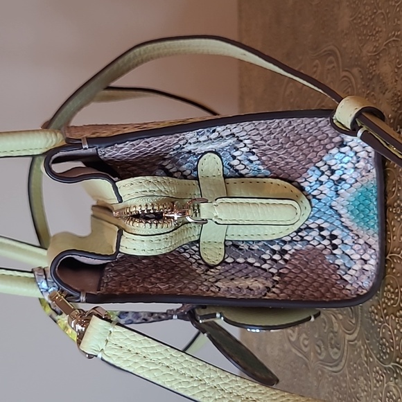 NWOT Kate Spade Spencer Python-embossed Mini Satchel Bag - Picture 11 of 16